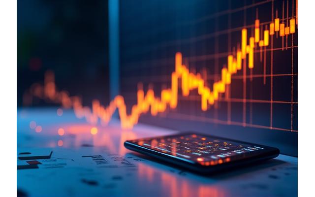 기업 공개(IPO)를 상징하는 성장하는 주식 차트와 재무 문서